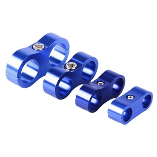 Car modified braided oil pipe clamp bracket AN4 AN6 AN8 AN10 AN12 double hole oil pipe clamp