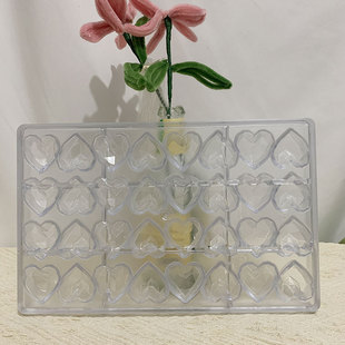 PC hard plastic love chocolate mold Valentine's Day series mold suit 3D jelly candy baking tools wholesale