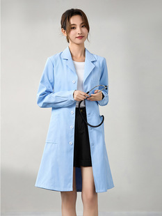 White lab coat long-sleeved doctor's clothing short-sleeved St. Shengran men's and women's blue labor protection laboratory hospital pharmacy medical work clothes