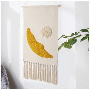 Van Gogh Oil Painting Tapestry Background Wall Hanging Cloth Wall Painting Bedside Decoration Hanging Painting Electric Watch Box Covering Hand-woven Tassel