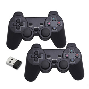 Emuelec Dual System Android TV Box Game Machine USB2.4G Computer Wireless Handle Double One Drag Two