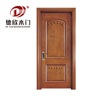 Solid wood paint composite door villa bedroom soundproof wooden swing door hotel apartment indoor Chinese style door