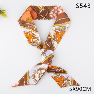 Internet celebrity scarf wholesale all-match tie bag tie hair letters retro long ribbon hand gift ribbon hair accessories hair band