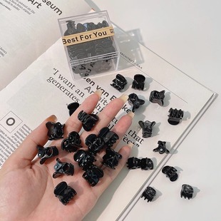 Black Princess Head Small Grab Clip Headwear Women's Hairpin 2025 New Clip Fringe Clip Broken Hair Hairpin Prehead Clip