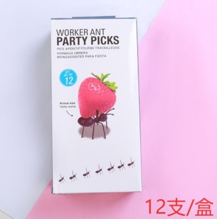 Household Cartoon Children's Fruit Fork Creative Children's Animal Cute Plastic Fruit Sign Set Lunch Sign