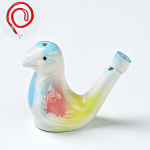 Factory direct wholesale ceramic waterbird whistle children bird whistle scenic spot best selling stall ceramic crafts