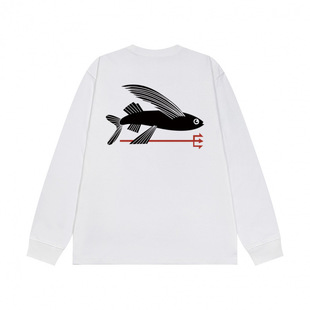 New Bata Long Sleeve T-Shirt Patagonia P-6 Responsibili Men and Women Blended Cotton Comfortable Sweatshirt