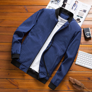 2023 Spring and Autumn New Youth Men's Casual Jacket Coat Korean Style Stand Collar Windbreaker Men's Baseball Suit Jacket Top