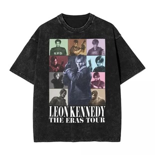 Residents Evils Biohazard 3 T Shirt Washed Short Sleeve Hara