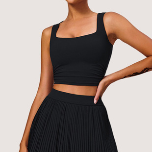 Cross-border New Sports Skirt Women's Fake Two-piece Hip Covering Slim Outdoor Fitness Tennis Skirt Anti-light Yoga Skirt