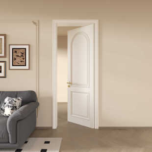 Whole House Wooden Door French Style Room Door Set Door Solid Wood Baking Paint Door Home Bedroom Inner Door Package Installation