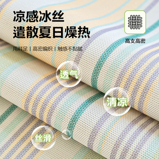 Strict selection of summer dopamine ice silk sofa cushion summer 2025 new summer sofa mat mat non-slip cushion cover cloth
