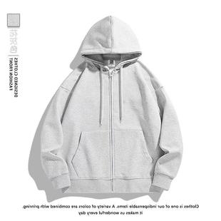 Autumn and winter new solid color cardigan sweater women's fashion brand American autumn and winter new fashion zipper retro loose coat