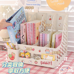 Factory direct desktop file box large capacity storage file box simple high color value office supplies wholesale
