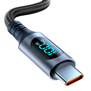 5G Smart Digital Display 120W Super Fast Charge Type-c Data Cable for Huawei Xiaomi Glory Mobile Phone Tablet