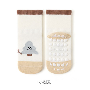 2025 spring and summer new children's socks cartoon newborn baby indoor toddler socks dispensing non-slip floor socks