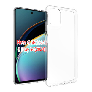Applicable to Moto G 5G 2024 mobile phone shell high transparent waterproof pattern transparent protective shell tpu soft rubber accessories