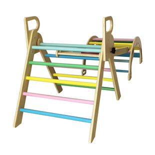 New Children's Wooden Climbing Rack Baby Traditional Training Rock Climbing Rack Baby Indoor Climbing Rack Combination Toy