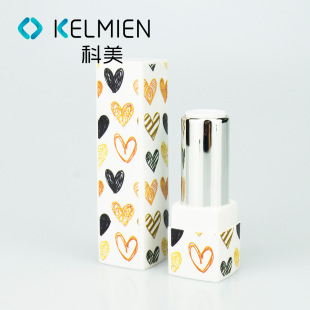 Kemei Injection Molding Cosmetic Packaging Factory Customizes 3D Printing 4g Lipstick Tube Lip Balm Empty Tube Shell Oem