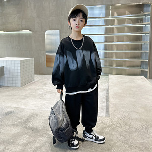 Boys' suit 2024 New Children's Spring and Autumn Stylish Sweat Boys Handsome Casual Fashion Brand