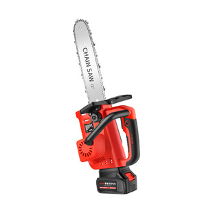 Cross-border exclusive brushless single hand-held 12-inch electric chain saw Lithium electric logging saw household electric saw rechargeable lithium Woodworking