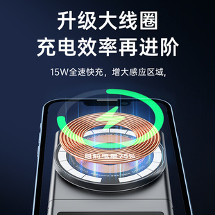 2024 for Tesla model3/y magnetic seamless base wireless charging car phone holder cross-border new