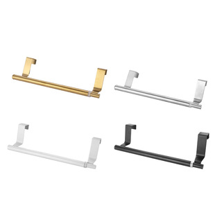 430 Stainless Steel Towel Rack Punch-free Towel Bar Bathroom Retractable Towel Rack Pendant Storage Rack in Stock