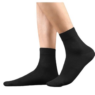 Zhuji socks wholesale men's spring and summer tube socks sweat-absorbent breathable business tube men's socks solid color deodorant sweat-absorbent