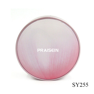 Three-layer plastic air cushion box empty box mirror flip round powder box 4 color concealer box packaging wholesale factory