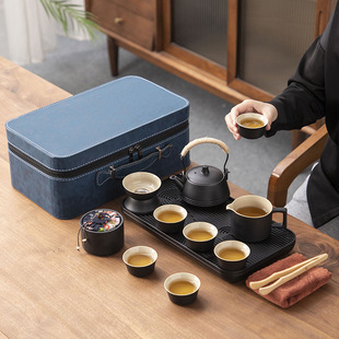 Ceramic Factory outdoor camping portable travel tea set suit business gift box Bank Company high-end gifts