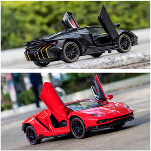 Автомобиль до 1:24 Lan LP770 Спортивный автомобиль из сплава Модель Акустооптический Huili Четырехдверные мужские и детские игрушки Украшения для автомобиля