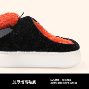 Kidan Shoe Factory Баотоу хлопковые тапочки женский зимний мультфильм забавная внешняя торговля Хэллоуин тыква пара теплые хлопчатобумажные тапочки