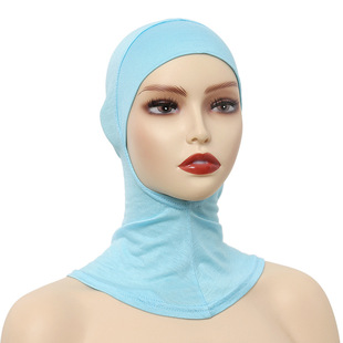 New Modal Cotton Round Mouth Bottoming Long Cap Elastic Big Lady Small Cap Turban Cap
