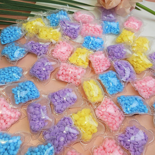 50 bags of laundry beads lasting fragrance soft protective clothing 5g water soluble film protective clothing beads wholesale manufacturers