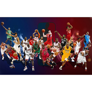 Новая баскетбольная тема обои звезда NBA Lakers Кобе Фреска Стадион Спортивный мяч Обувной магазин фон обои