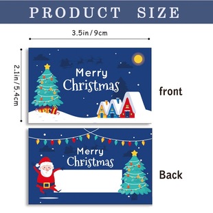 50 Pieces, DIY Christmas Scratch-Off Cards, Creative Gift Prize Coupons, Party Event Lucky Scratch-Off Cards, Blank Cards