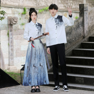 The opening ceremony of the sports meeting chorus recitation performance clothing junior high school Senior high school students competition clothing new Chinese hanfu class clothing