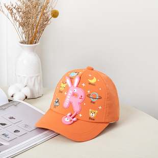 Children's new boys and girls universal cute all-match hat baby letters animal cartoon Korean baseball cap