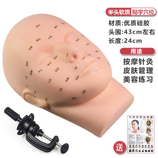 Beauty model face beginner hand practice face model silicone makeup artist window acupuncture point apprentice Health Center