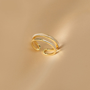 Fritillaria Open Ring Women's ins Trendy Light Luxury Niche Design Finger Ring Fashion High-end Sense