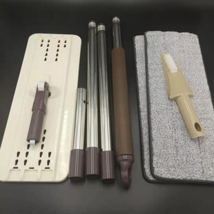 Accessories Lazy People Hand-Free Washing Mop Rod Pole Flat Mop Mop Head Replacement Rod Replacement Dust Push Mop New Product