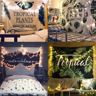 Background Cloth ins Style Hanging Cloth Wallpaper Bedroom Dormitory Room Renovation Layout Bedside Canvas Poster Decorative Wall Cloth