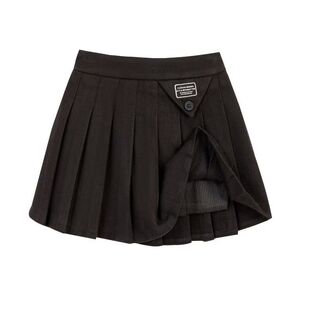 2025 New Autumn and Winter Girls' Skirts, Medium and Large Children's Preppy Style Jk Pleated Pants Skirts, Little Girls Short Skirts, Spring & Fall