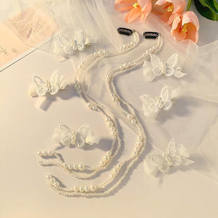 2023 New Girls Hair Accessories Western Style Hair Clip Princess Long Streamer Bow Hairband Hair Clip Children's Braided Hair Accessories