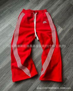 New Arrival 2024 Fashionable All-Match Men's Ins Popular Brand Loose Straight plus size Men's Pants High Street Casual Sports Pants