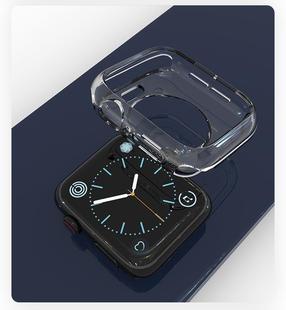 Применимо к защитному чехлу Apple Watch ТПУ силиконовый прозрачный полуупаковочный защитный чехол для часов производитель в наличии