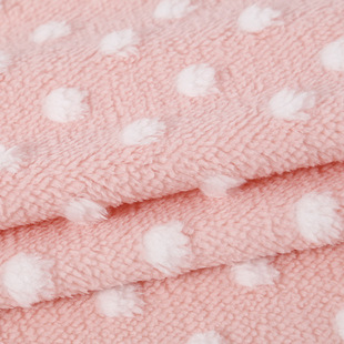 Spot Small Dot Jacquard Comfortable Velvet Polka Dot Jacquard Fabric Kennel Home Clothes Home Textile Pillow Plush Fabric