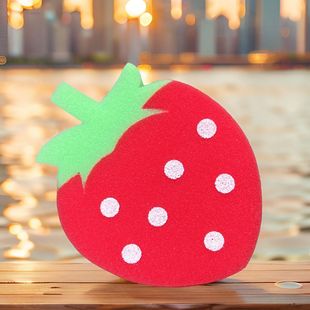 Creative fruit thickened sponge strong decontamination kitchen thickened scouring pad washing dishes bath sponge