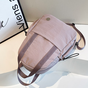 2024 New Fashion Cross-border Solid Color Ins Fashion Large Capacity Travel Student All-match Backpack