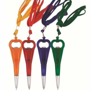 Manufacturer Cross-Border Hot Selling Creative Advertising Pen Printing Logo Lanyard Bottle Opener Ballpoint Pen Gift Pen Ballpoint Pen